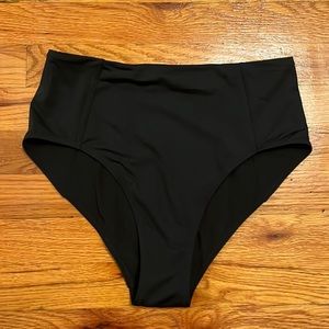 Athleta black bikini bottoms